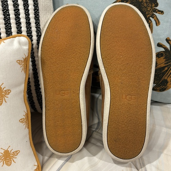 UGG tan suede leather slip-on loafers women’s tan size 7.5 - Picture 8 of 11